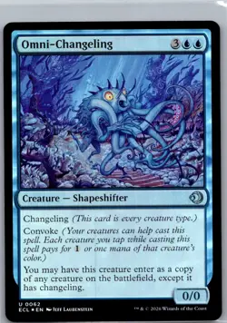 Omni-Changeling (U) Foil #62 Lorwyn Eclipsed MTG NM - Image 1