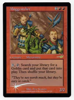 Moggcatcher Nemesis Foil, Creature-Mercenary, MTG, Rare Near Mint - Image 1