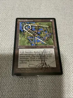 Mtg Barbed Sextant X4 From Ice Age Signed By Artist Amy Weber - Image 3