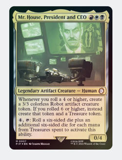 Mr. House, President and CEO - Custom EDH Commander Deck DICE ROLLING ATTRACTION - Image 1