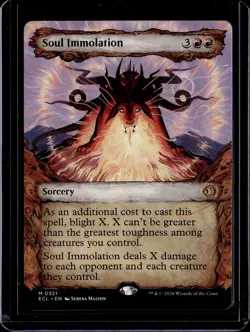 Soul Immolation (Showcase) - 321 - ECL - NM - MTG Magic the Gathering - Image 1