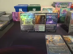 MTG Lorwyn Eclipsed Lands Foil/Nonfoil Borderless Overgrown Tomb Blood Crypt lot - Image 2