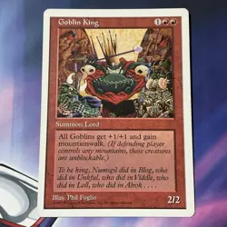 Mtg Goblin King - Magic the Gathering Goblin King - Image 1