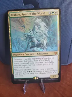 ARAHBO, Roar of the World - Magic The Gathering. Oversized Jumbo Commander Foil - Image 1