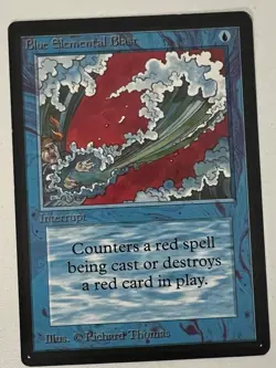 Magic the Gathering MTG Beta Blue Elemental Blast LP (Beta Bob) - Image 1