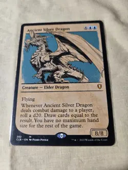 MTG Ancient Silver Dragon Showcase - Image 1