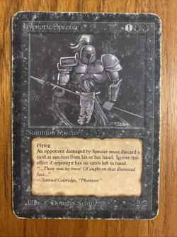Magic The Gathering Hypnotic Specter Alpha ***Heavily Played *** MTG - Image 1