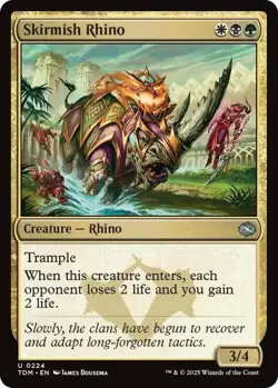 Skirmish Rhino 224 MTG NM - Tarkir: Dragonstorm - Image 1