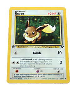 Lot of 4 1st Edition Pokemon Gym Heroes & Team Rocket Pikachu, Magnemite, Eevee - Image 5