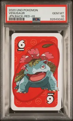 PSA 10 GEM MINT Japanese Venusaur UNO Red 6 Pokemon Trading Card Game JPN 2020 - Image 1