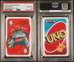 PSA 10 GEM MINT Japanese Venusaur UNO Red 6 Pokemon Trading Card Game JPN 2020 - Image 3
