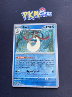 Pokemon TCG Milotic Paradox Rift 036/182 Reverse Holo Rare LP. - Image 1