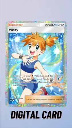 Misty Full Art Genetic Apex Pokemon TCG Pocket Trade 2 Star ⭐⭐ (English) - Image 1