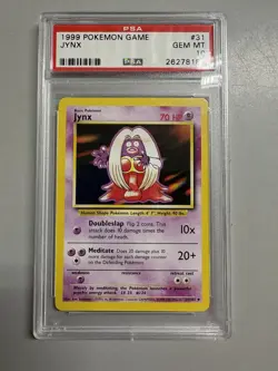 Rare 1999-00 UK Print PSA 10 Pokemon Jynx Base Set Unlimited Gem Mint 31/102 - Image 1