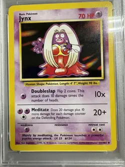 Rare 1999-00 UK Print PSA 10 Pokemon Jynx Base Set Unlimited Gem Mint 31/102 - Image 2
