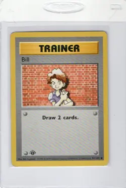 1999 Pokemon TCG 1st Edition Shadowless BILL Base Set 91/102 - Image 1