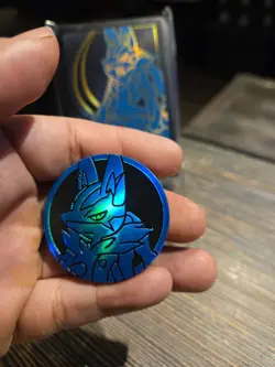 Pokemon Lucario Sleeves, Coin, and Dice from Mega Evolutions ETB -Brand New - Image 3