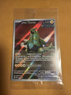 Pokemon TCG Promo - Iron Thorns SVP 098 Pokemon Center Stamp Sealed - Image 1