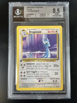 Pokemon BGS 8.5 DRAGONAIR 18/102 Set Base - 1999 ITA ITALIANO 1a Edizione - Image 1