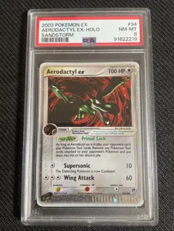 Pokemon PSA 8 AERODACTYL EX 94/100 Sandstorm - 2003 ENG ENGLISH - Image 1
