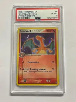 Pokemon PSA 6 CHARIZARD 6/108 Power Keepers - 2007 ENG ENGLISH - Image 1