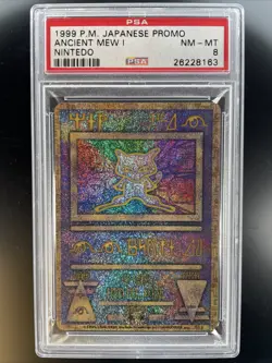 Pokemon TCG PSA 8 ANCIENT MEW Promo - 1999 MEW ANTICO NINTEDO ERROR - Image 1
