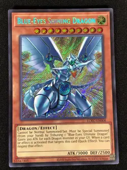 Yugioh Blue-Eyes Shining Dragon LCKC-EN008 Secret (NM) - Image 1