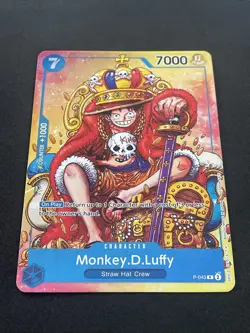 One Piece TCG MONKEY.D.LUFFY P-043 - ENG ENGLISH - Image 3