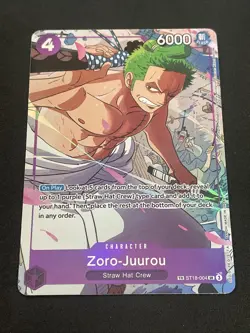 One Piece TCG ZORO-JUUROU ST18-004 SR TR - ENG ENGLISH - Image 2