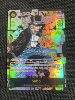 One Piece TCG SABO OP04-083 SR - 2024 ENG ENGLISH MANGA - Image 1
