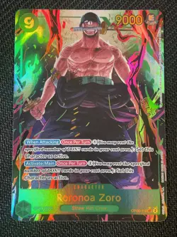 One Piece TCG RORONOA ZORO OP06-118 SEC - ENG ENGLISH - Image 1