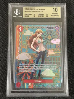 One Piece TCG BGS 10 NAMI OP01-016 R - ENG ENGLISH Mosaico - Image 1