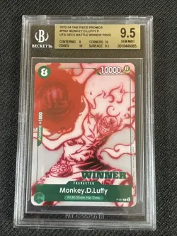 One Piece BGS 9.5 MONKEY.D.LUFFY P-061 - ENG ENGLISH WINNER - Image 1
