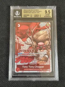 One Piece BGS 9.5 TONY TONY.CHOPPER OP04-010 - ENG ENGLISH WINNER - Image 1