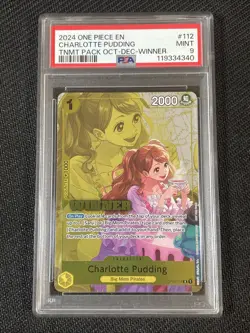 One Piece TCG PSA 10 Promo CHARLOTTE PUDDING Winner OP03-112 R - 2024 ENG - Image 1