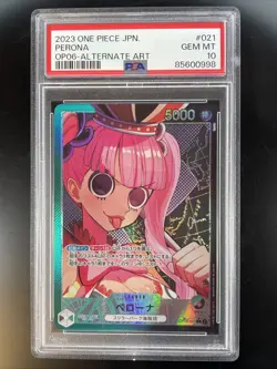 One Piece TCG PSA 10 PERONA OP06-021 - 2023 JAP JPN JAPANESE - Image 1