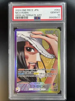 One Piece TCG PSA 10 NICO ROBIN OP09-062 - 2024 JAP JAPANESE - Image 1