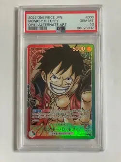 One Piece TCG PSA 10 MONKEY D. LUFFY OP01-003 - 2022 JAP - Image 1