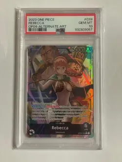 One Piece TCG PSA 10 REBECCA OP04-039 - 2023 ENG - Image 1