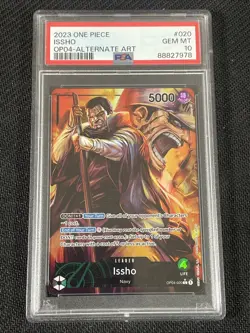One Piece TCG PSA 10 ISSHO OP04-020 L - ENG ENGLISH - Image 1