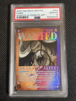 One Piece TCG PSA 10 KAIDO ST04-003 SR SP - 2023 ENG ENGLISH WANTED - Image 1