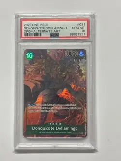 One Piece TCG PSA 10 DONQUIXOTE DOFLAMINGO Alt Art OP04-031 SR - 2023 ENGLISH - Image 1