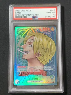 ONE PIECE PSA 10 SANJI OP02-026 L - ENG ENGLISH - Image 1
