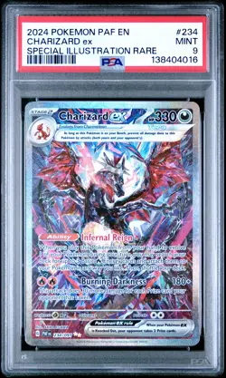 2024 POKEMON PAF EN-PALDEAN FATES SPECIAL ILLUSTRATION RARE CHARIZARD EX PSA 9 - Image 1