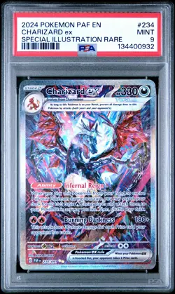 2024 POKEMON PAF EN-PALDEAN FATES SPECIAL ILLUSTRATION RARE CHARIZARD EX PSA 9 - Image 1