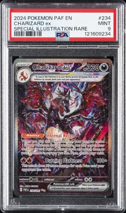 2024 POKEMON PAF EN-PALDEAN FATES SPECIAL ILLUSTRATION RARE CHARIZARD EX PSA 9 - Image 1