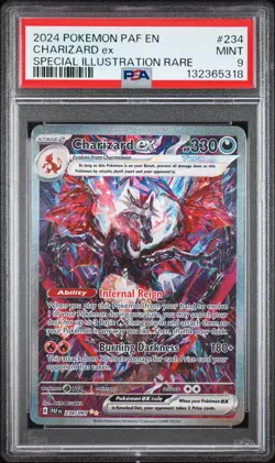 2024 POKEMON PAF EN-PALDEAN FATES SPECIAL ILLUSTRATION RARE CHARIZARD EX PSA 9 - Image 1