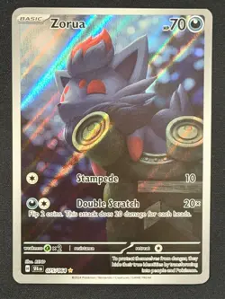 Pokemon TCG Zorua 075/064 Shrouded Fable Illustration Rare Holo Full Art NM - Image 1