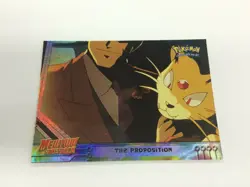 1999 TOPPS POKEMON FIRST MOVIE TRADING CARD HOLOFOIL CARD #5 THE PROPOSITION - Image 1