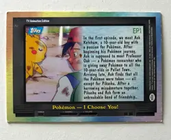 Pokemon Topps TV/Movie Animation Edition Trading Cards EP1-EP25 -You Choose MINT - Image 4